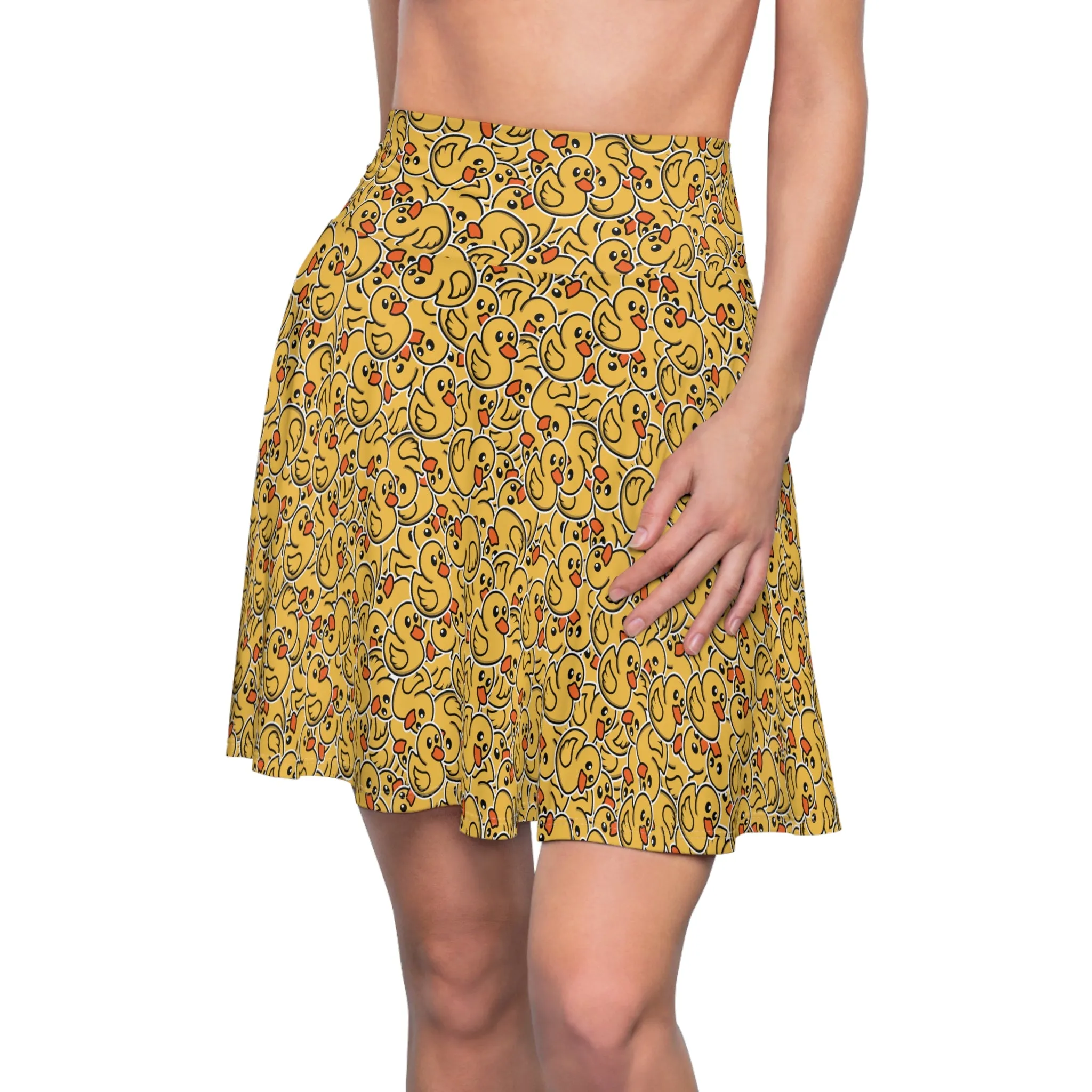 CruisingDucks Gear - Women's Skater Skirt - "Feathered Flow"