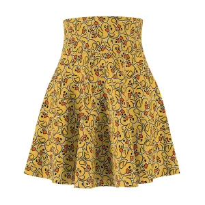 CruisingDucks Gear - Women's Skater Skirt - "Feathered Flow"