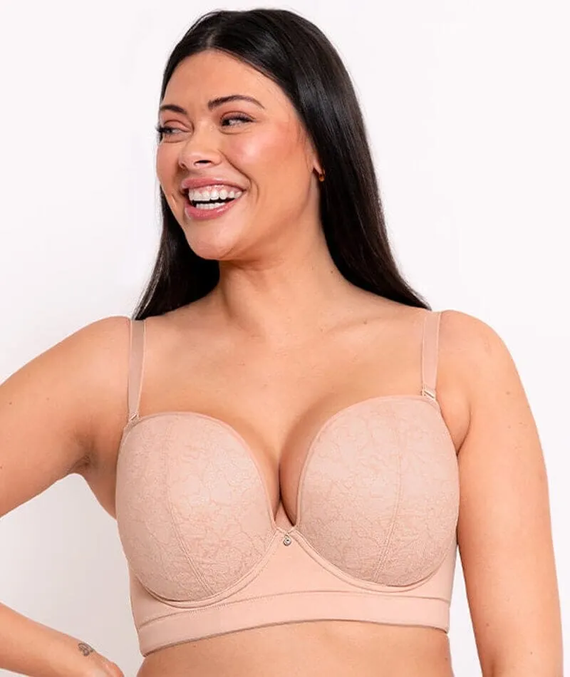 Curvy Kate Hey Girls Superplunge Strapless Bra - Latte