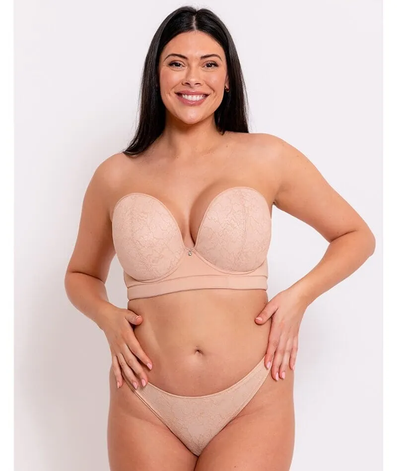 Curvy Kate Hey Girls Superplunge Strapless Bra - Latte