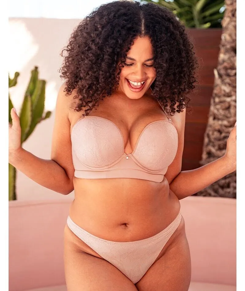 Curvy Kate Hey Girls Superplunge Strapless Bra - Latte