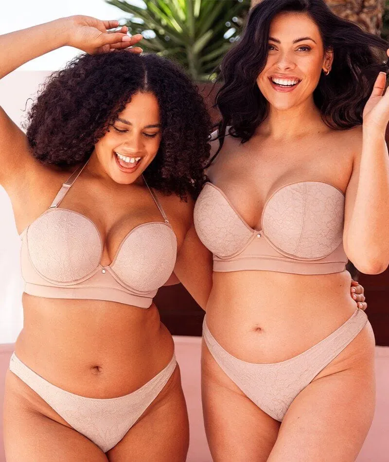 Curvy Kate Hey Girls Superplunge Strapless Bra - Latte