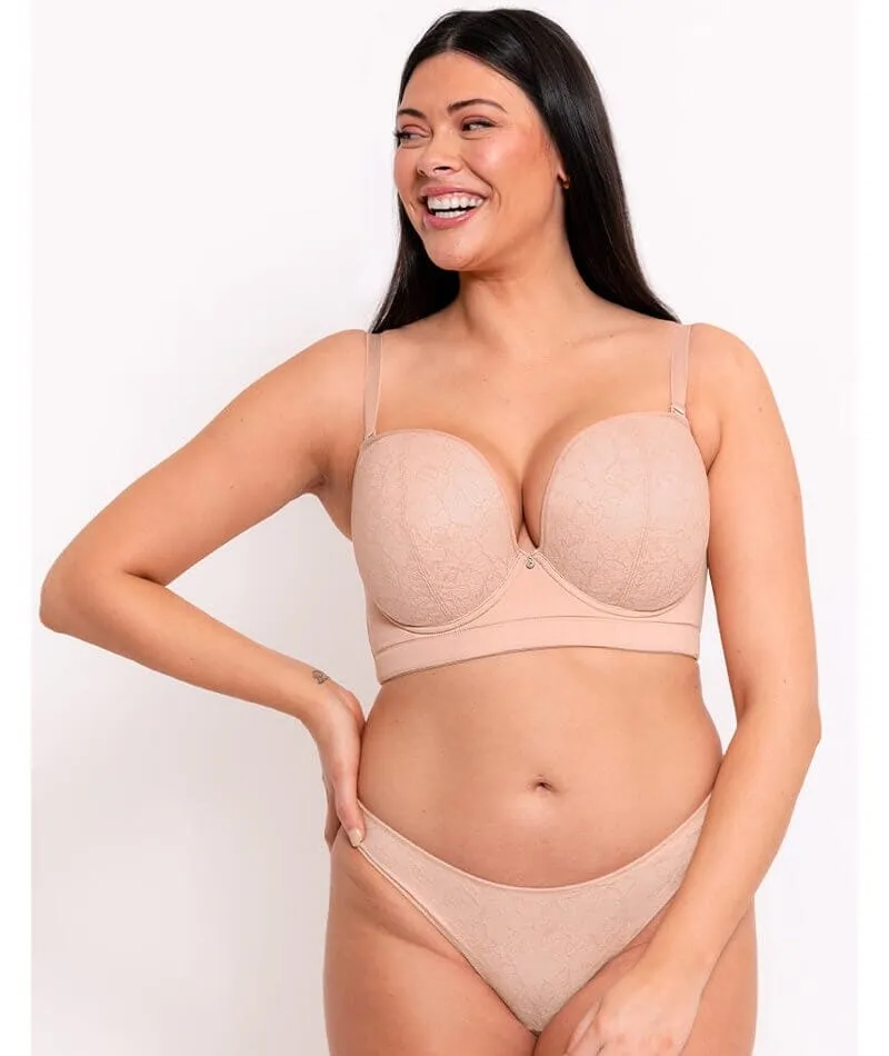 Curvy Kate Hey Girls Superplunge Strapless Bra - Latte