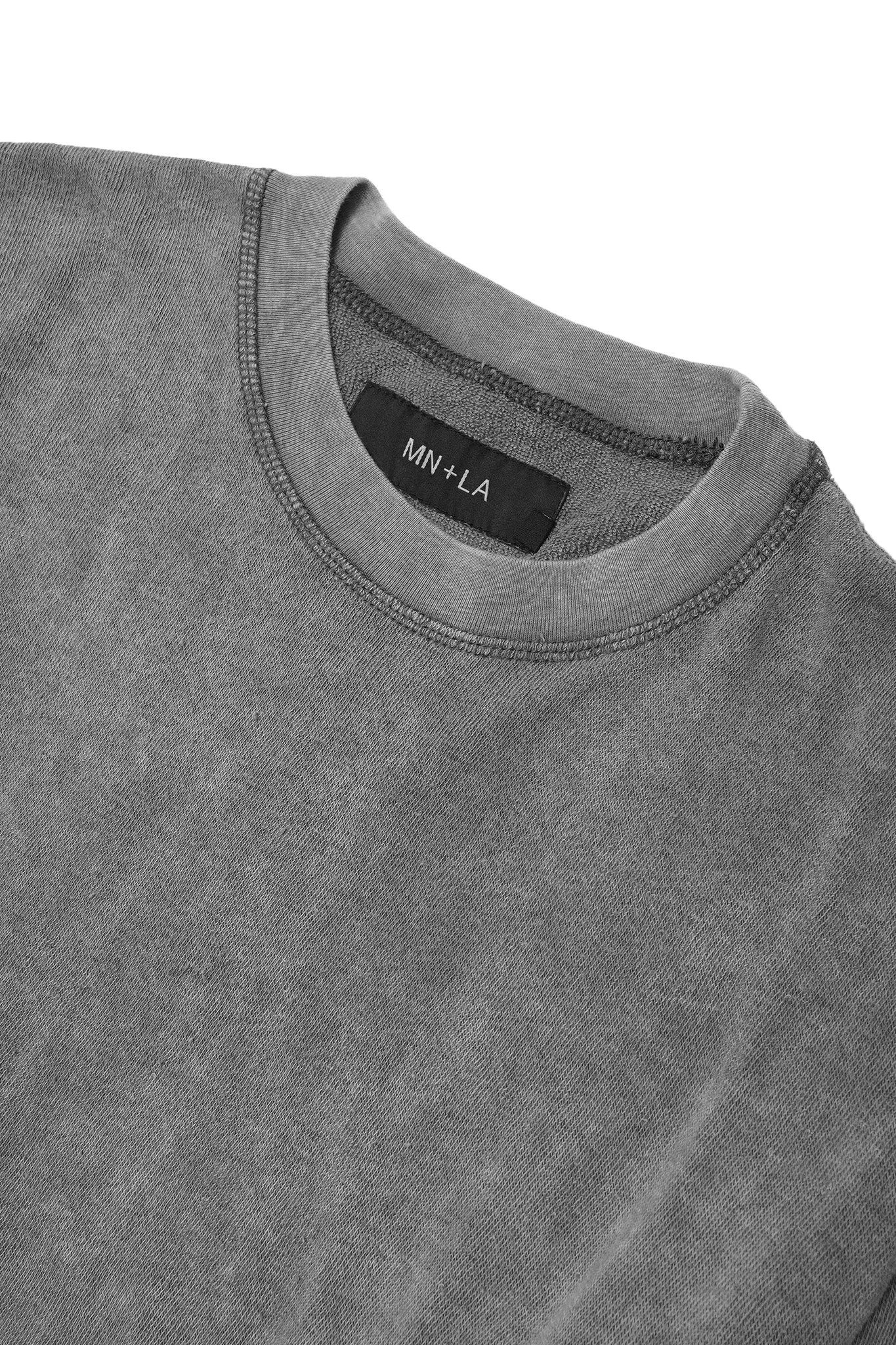 CUTOFF BOX TEE IN LIGHT STONE