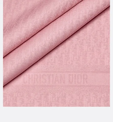 D-Oblique Shawl • Pink Wool, Silk and Cashmere