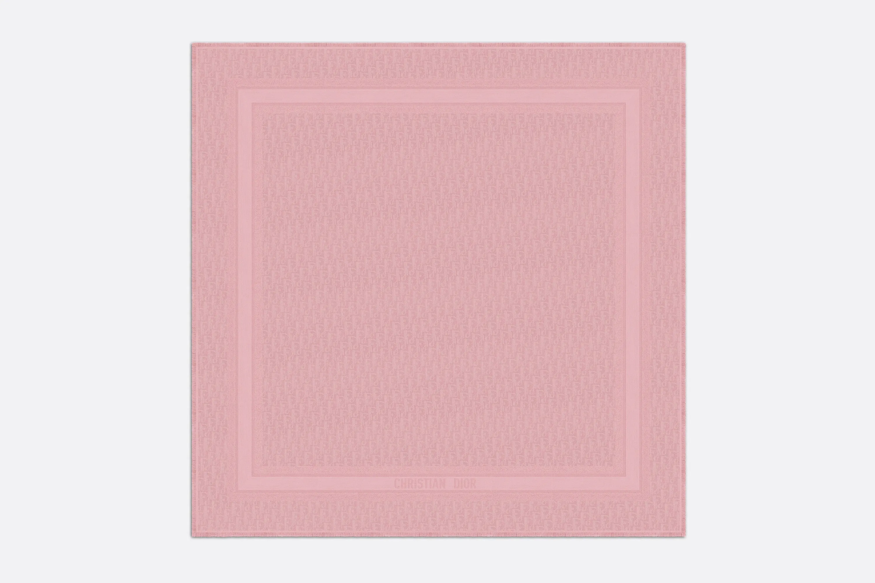 D-Oblique Shawl • Pink Wool, Silk and Cashmere