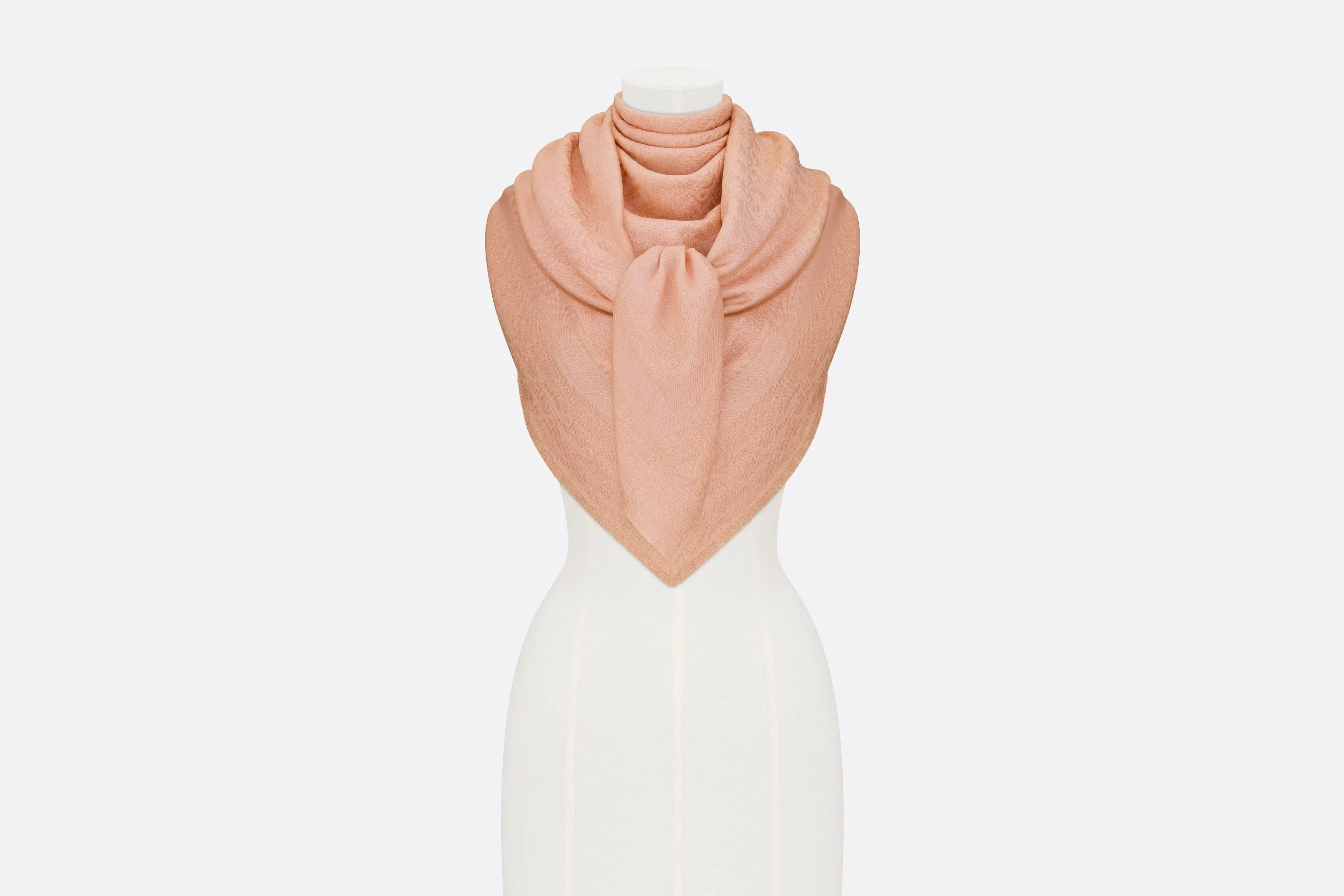 D-Oblique Shawl • Rose Des Vents Wool, Silk and Cashmere