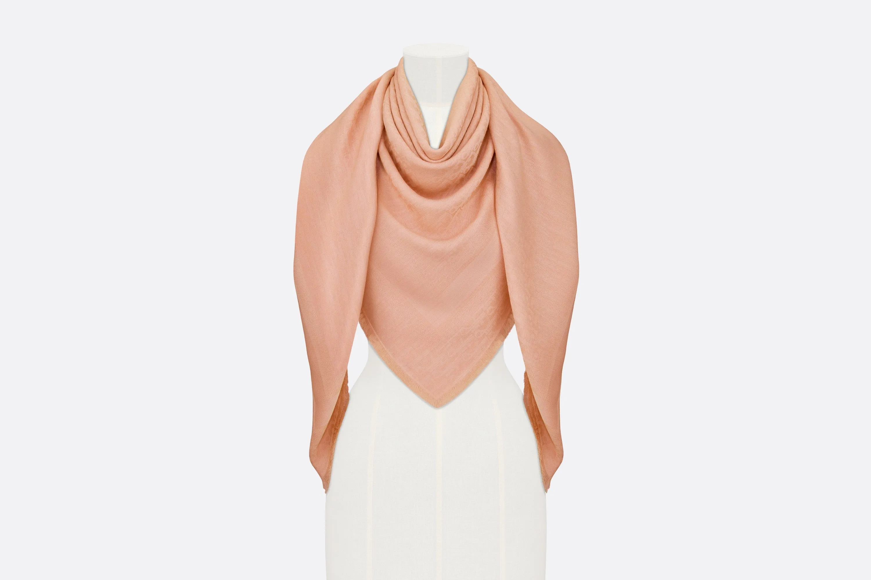 D-Oblique Shawl • Rose Des Vents Wool, Silk and Cashmere