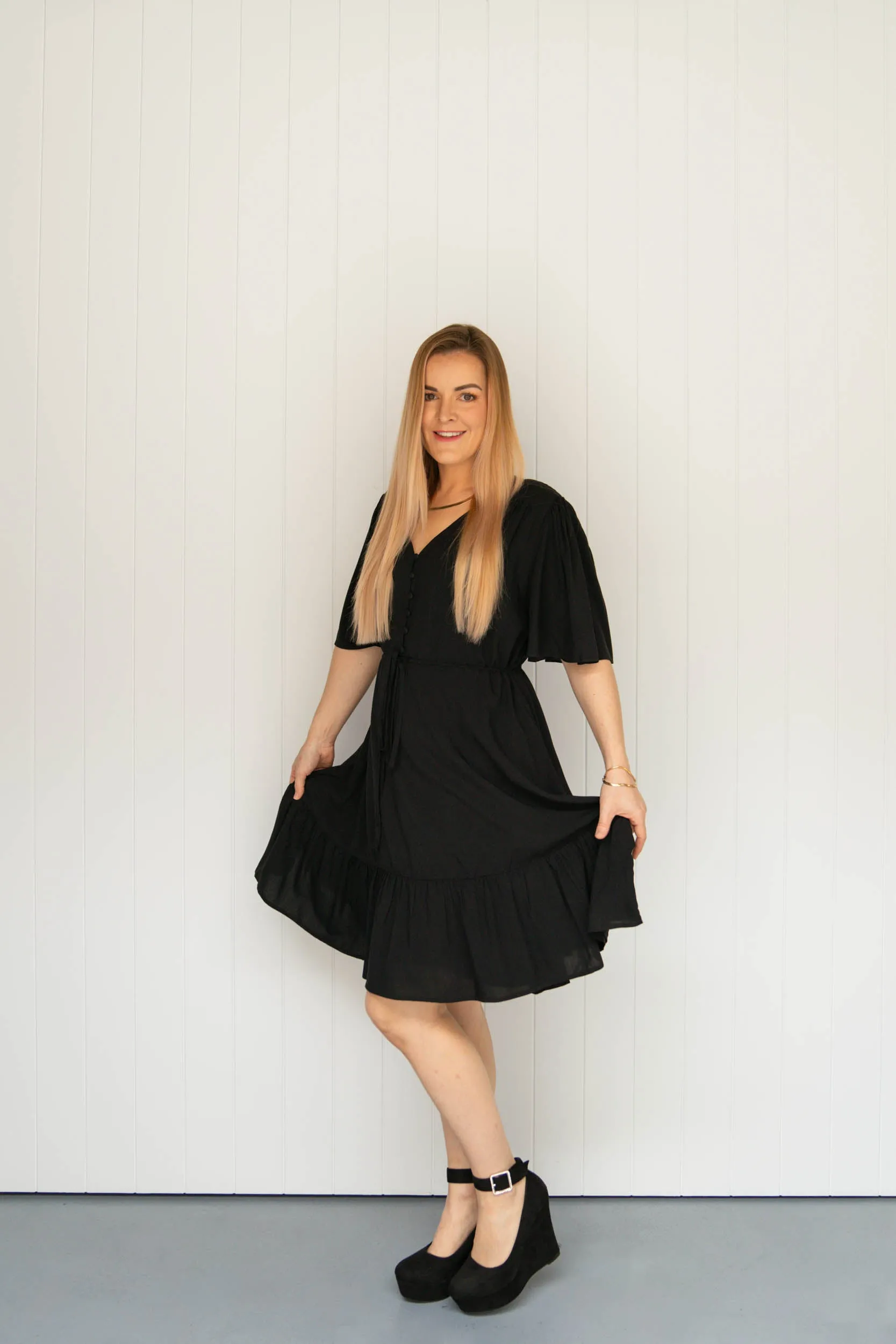 Dahlia Mini Dress - Black