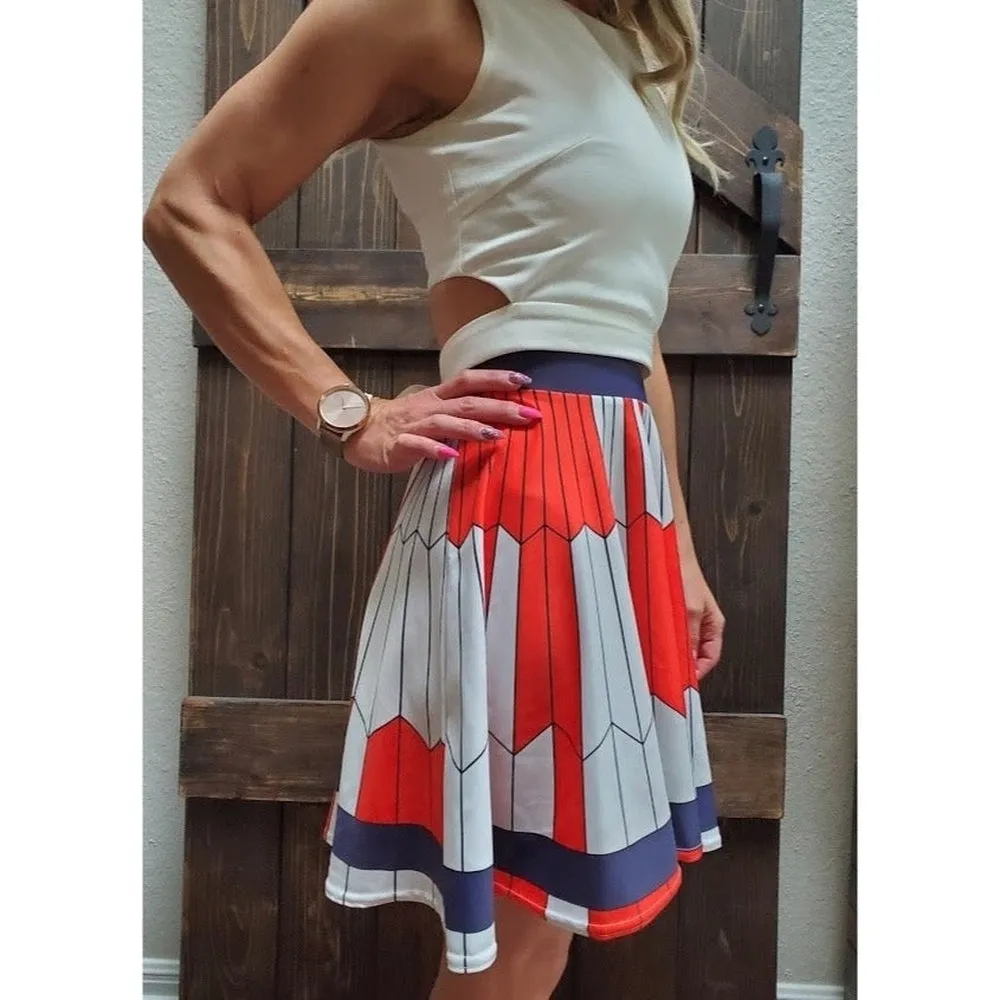 Dare Mighty Things  Mars 2020 Parachute Skater Skirt