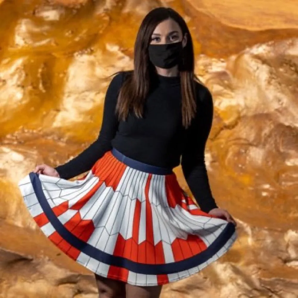 Dare Mighty Things  Mars 2020 Parachute Skater Skirt