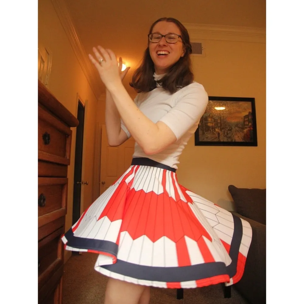 Dare Mighty Things  Mars 2020 Parachute Skater Skirt