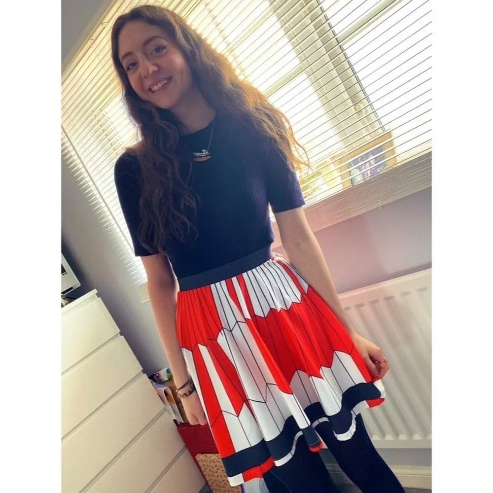 Dare Mighty Things  Mars 2020 Parachute Skater Skirt