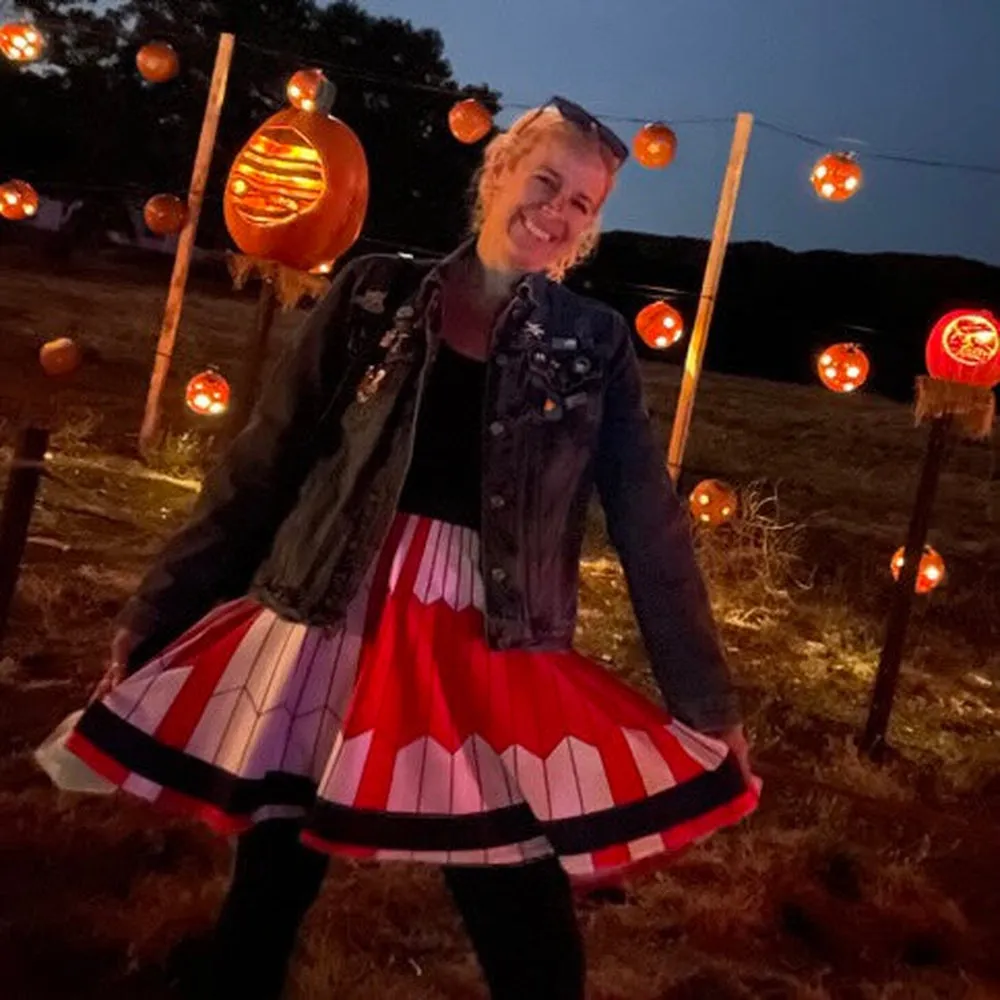 Dare Mighty Things  Mars 2020 Parachute Skater Skirt