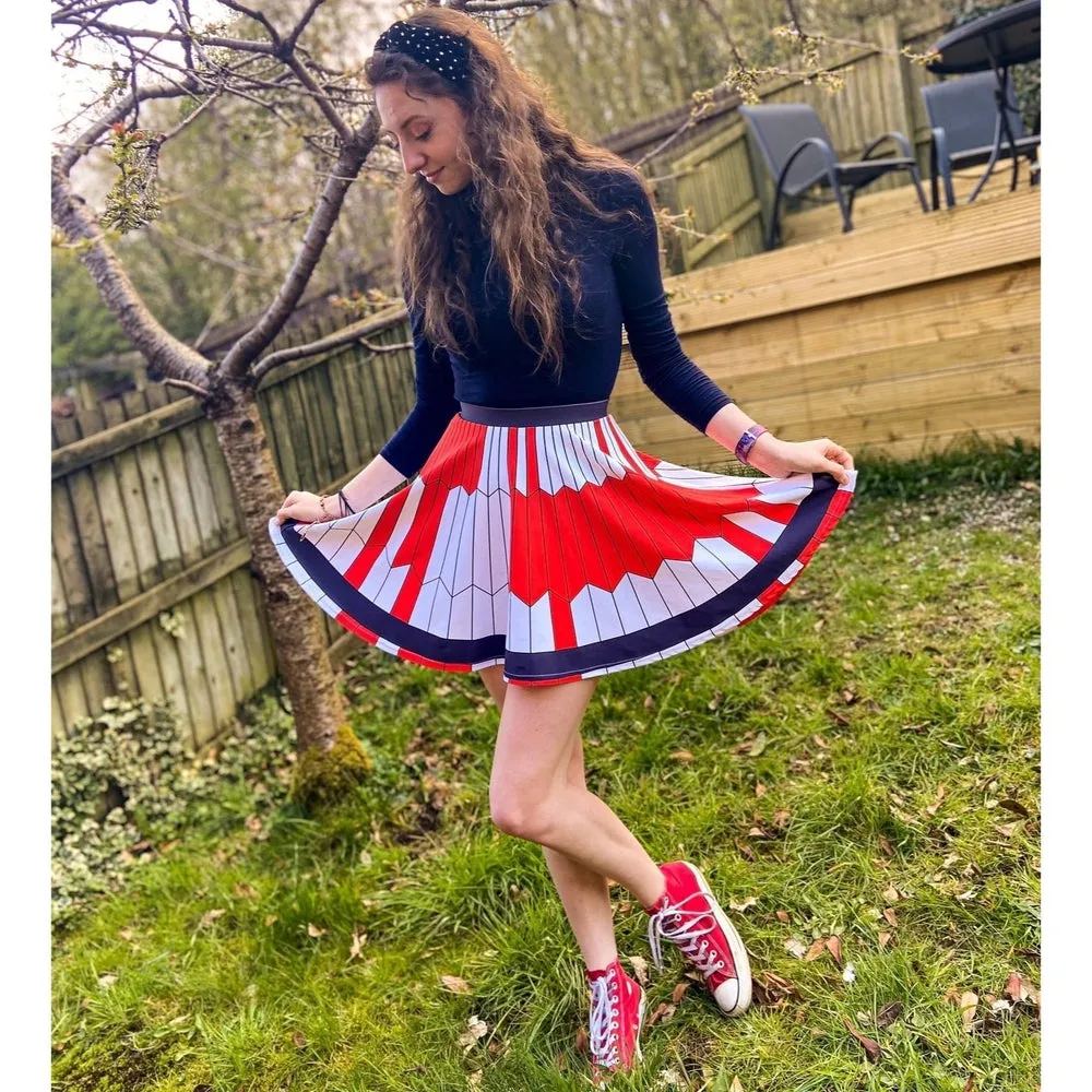 Dare Mighty Things  Mars 2020 Parachute Skater Skirt