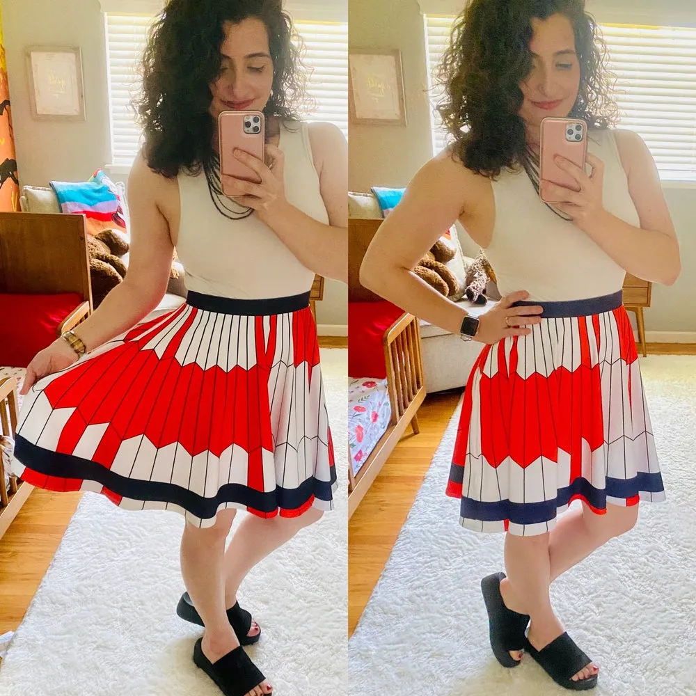 Dare Mighty Things  Mars 2020 Parachute Skater Skirt