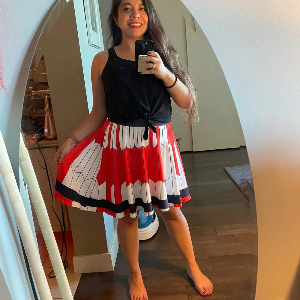 Dare Mighty Things  Mars 2020 Parachute Skater Skirt