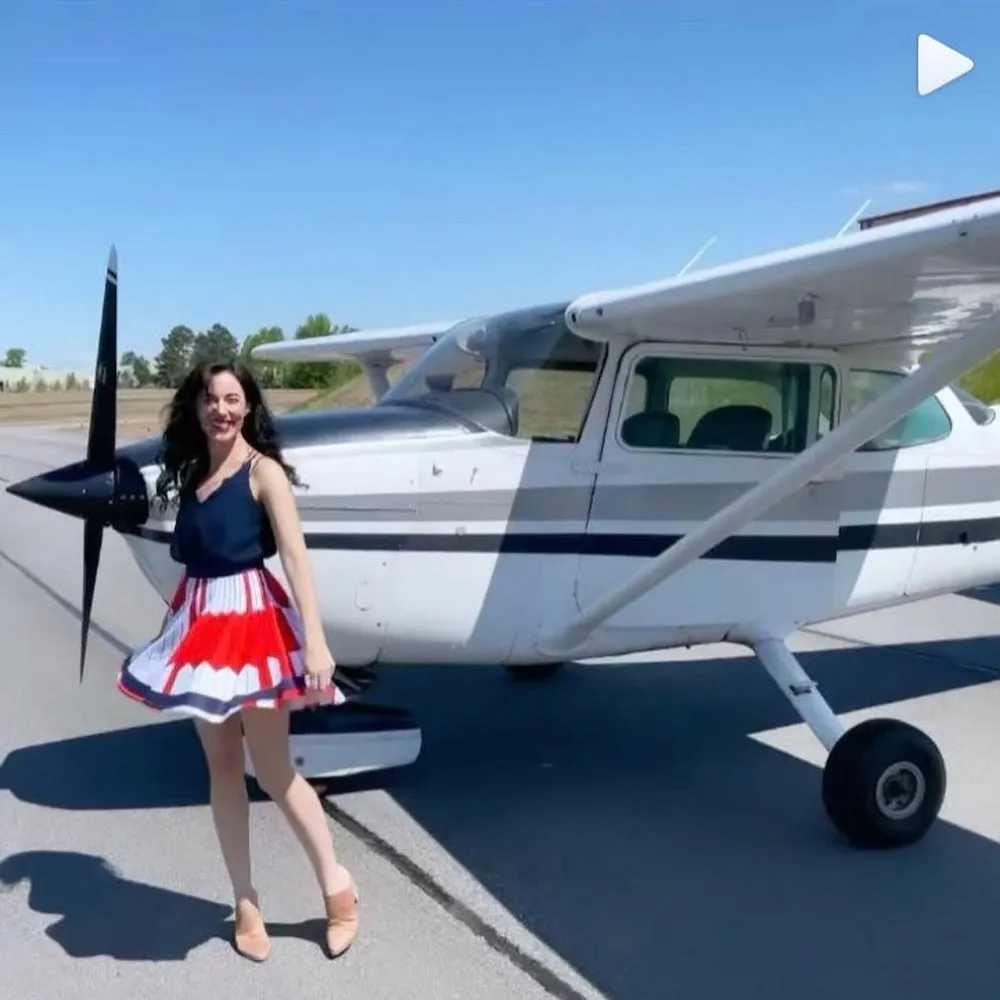 Dare Mighty Things  Mars 2020 Parachute Skater Skirt