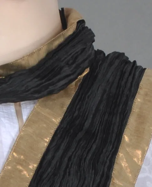 Dashing Black Crinkled Stole