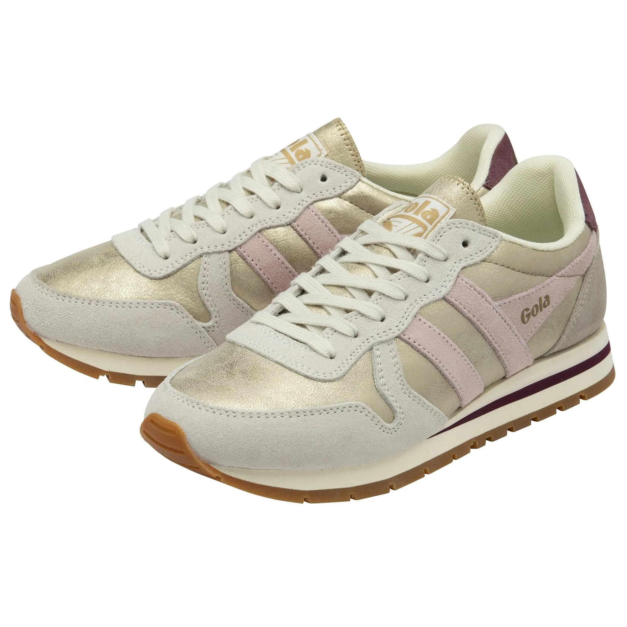 Daytona Blaze Sneakers (Gold/Chalk Pink/Windsor Wine)