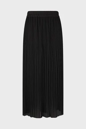 DELHIA RUFFLED SATIN MIDI SKIRT