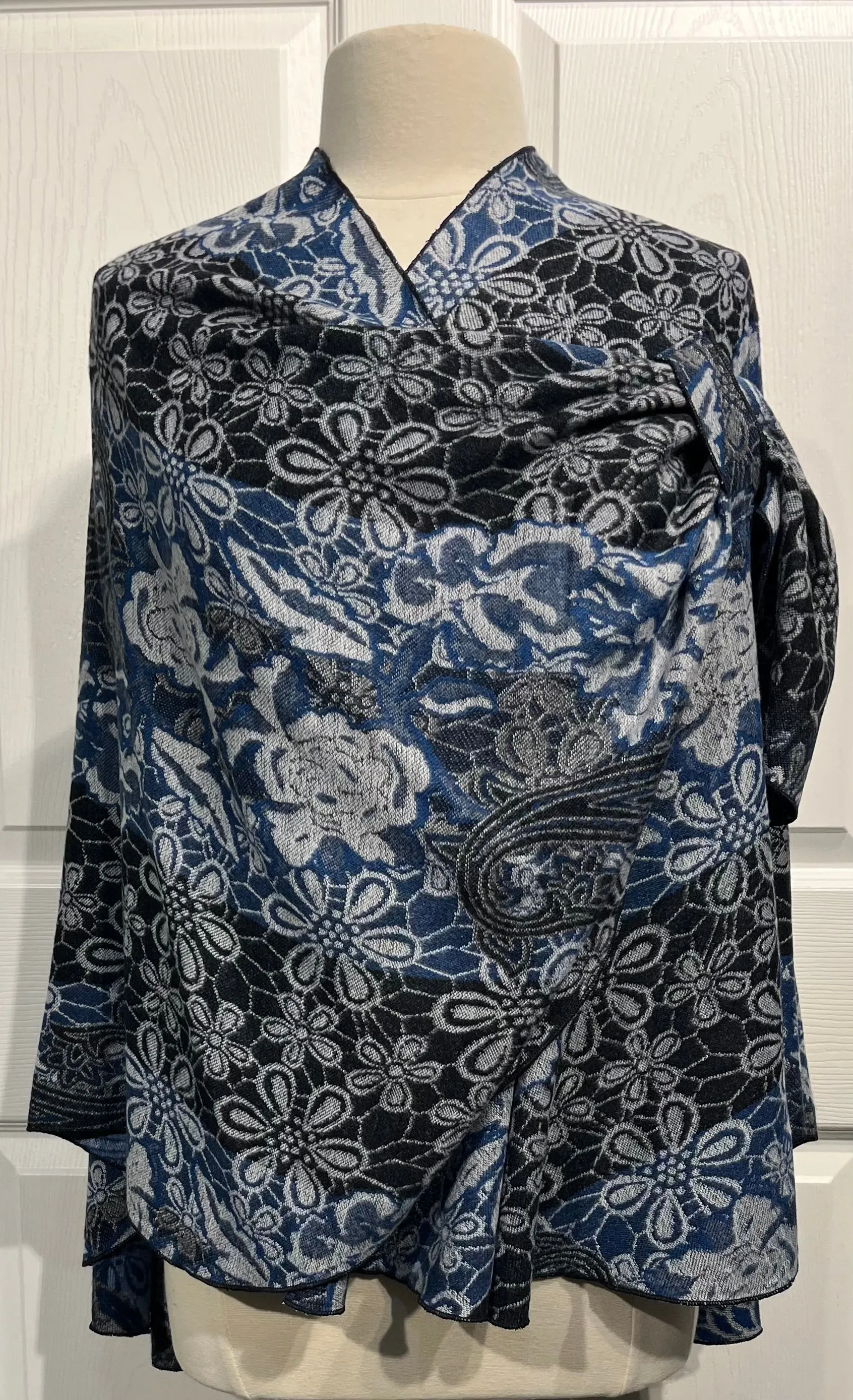 Denim Friendly Reversible Cashmere Shawl