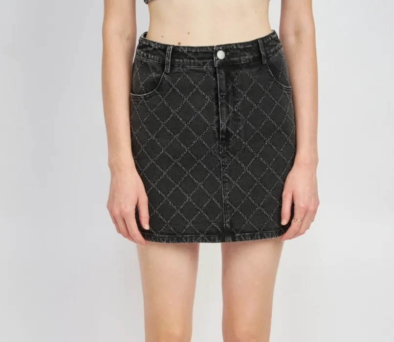 Denim Mini Skirt
