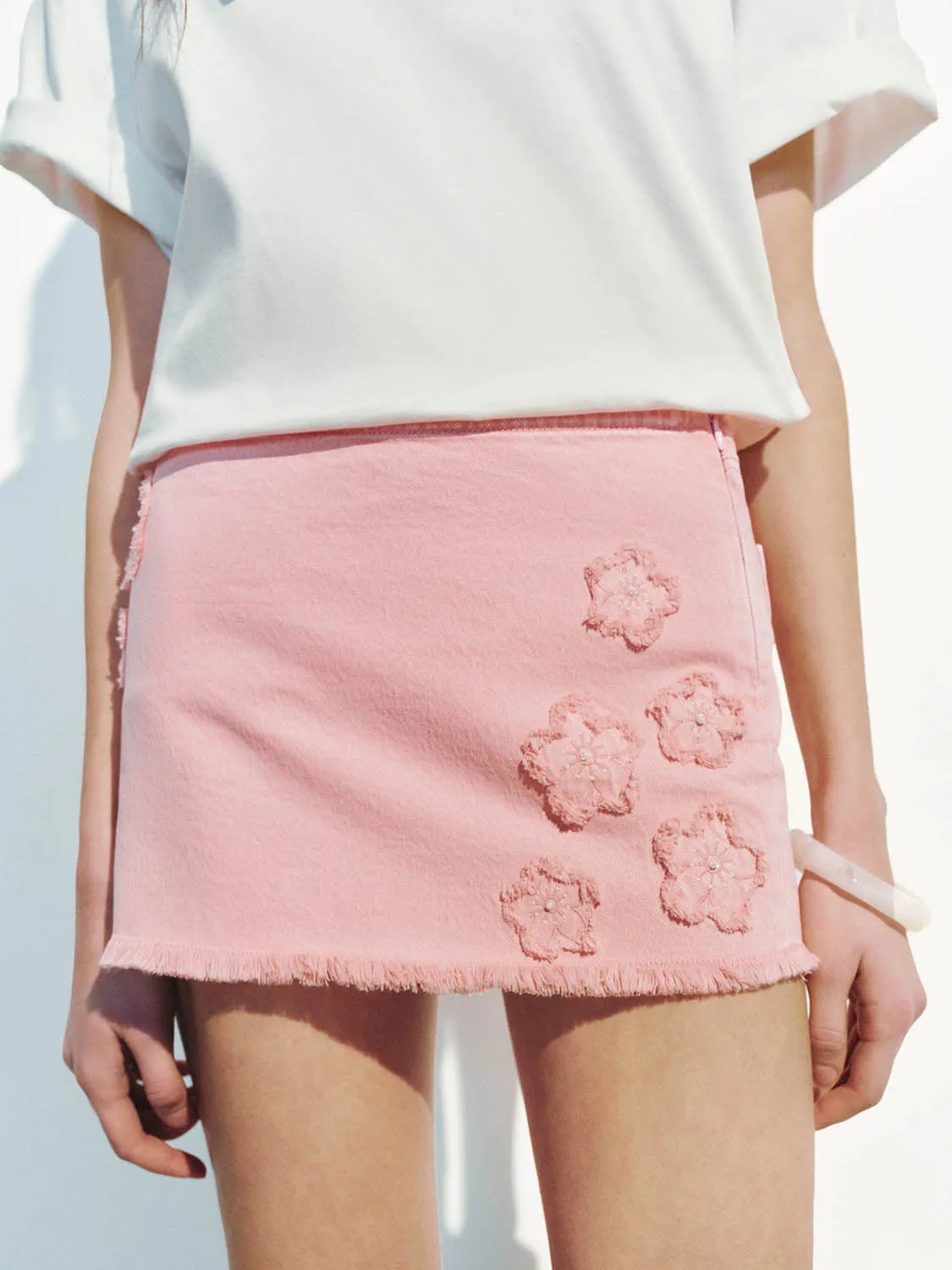 Denim Mini Skirts