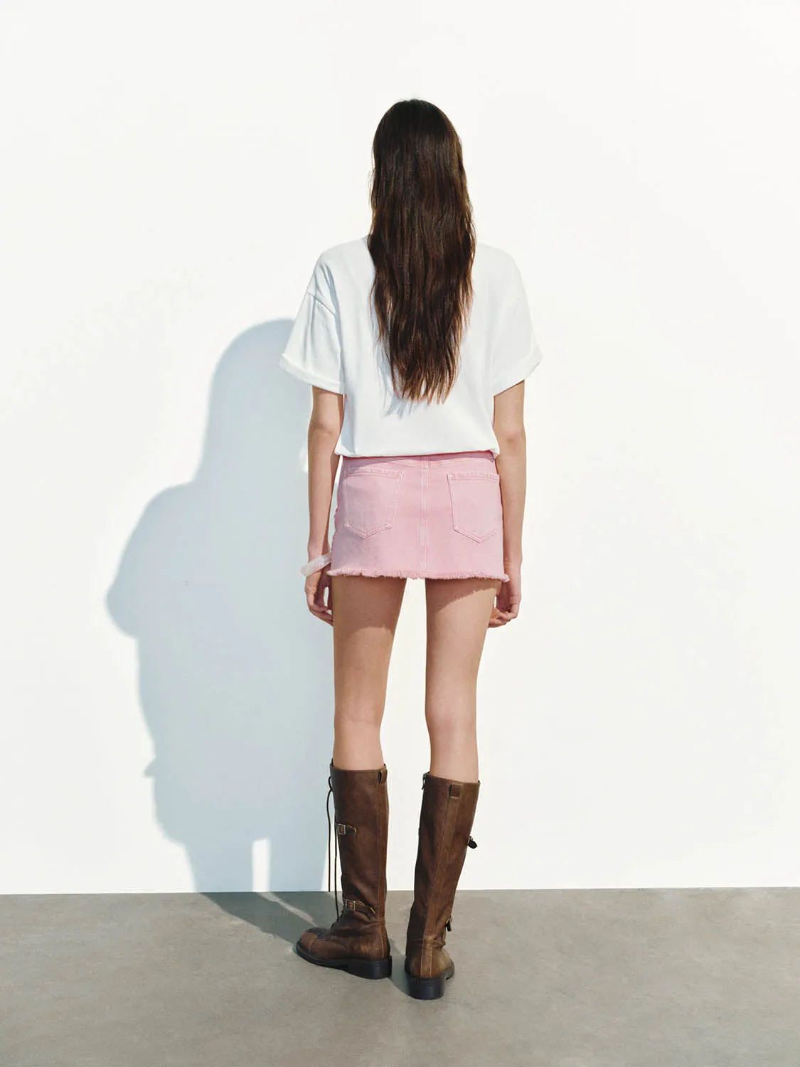 Denim Mini Skirts