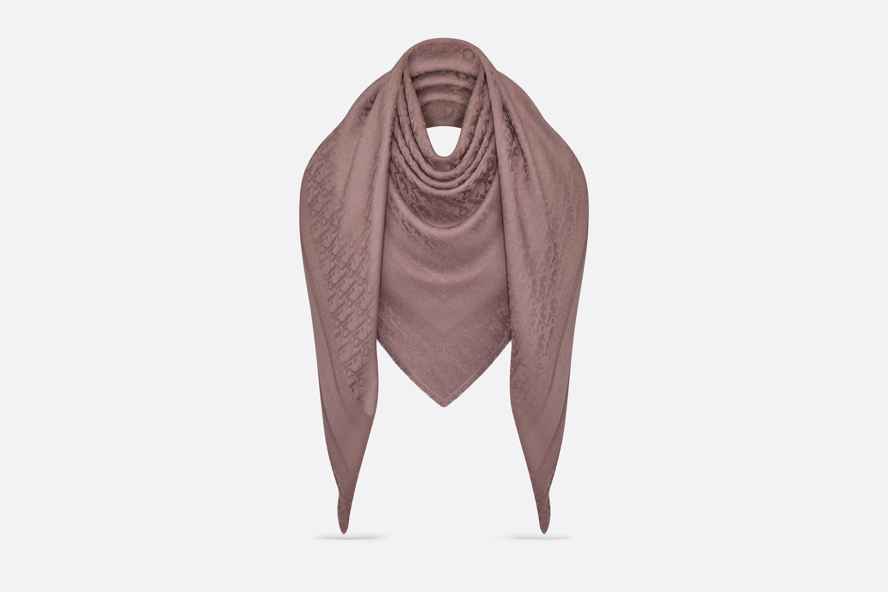 Dior Oblique Shawl • Mulberry Wool, Silk and Cashmere