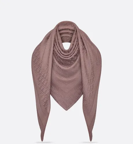 Dior Oblique Shawl • Mulberry Wool, Silk and Cashmere