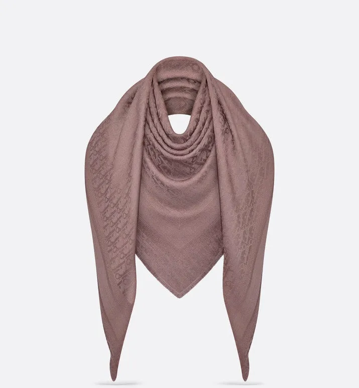Dior Oblique Shawl • Mulberry Wool, Silk and Cashmere