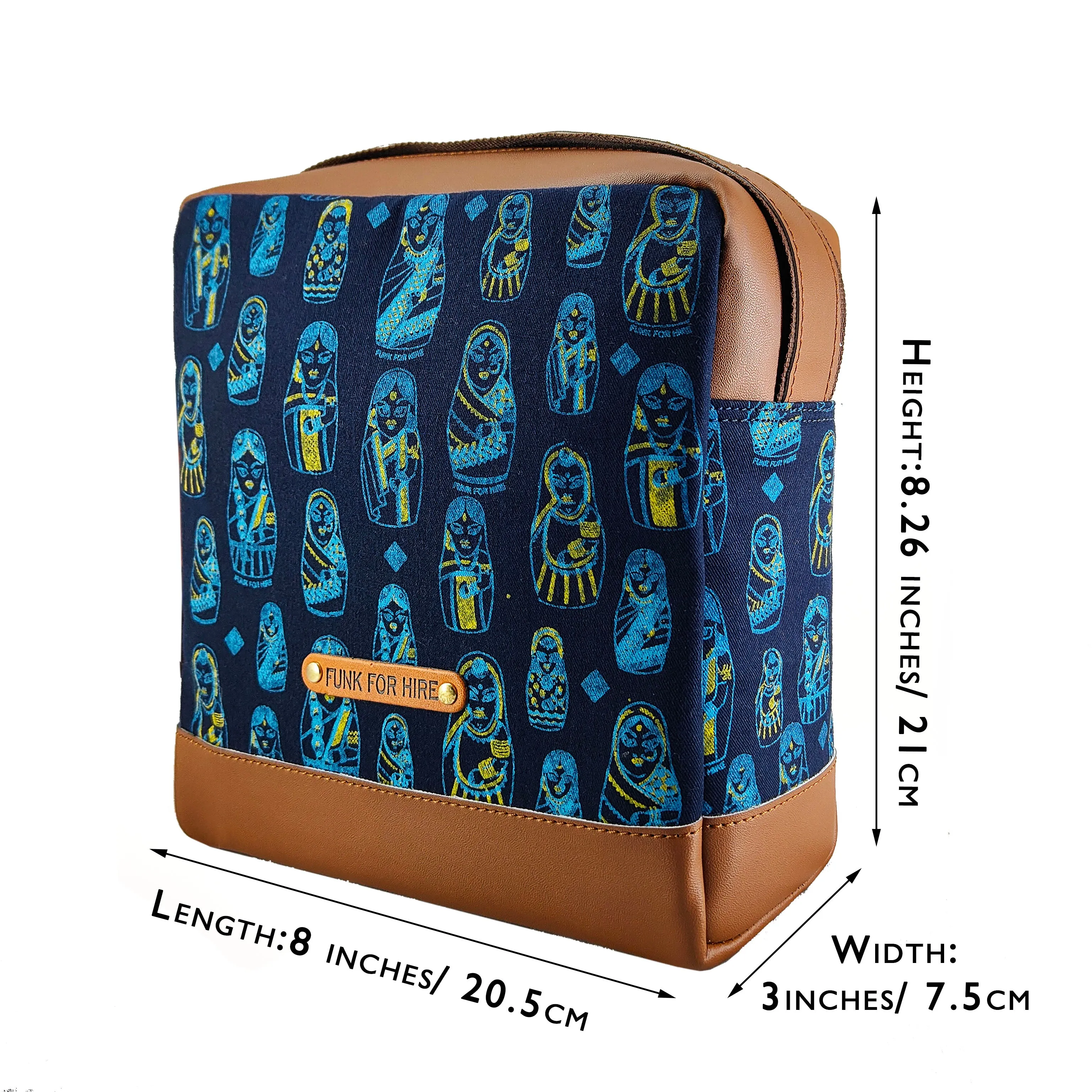 Doll Box Pouch Sling Bag Navy