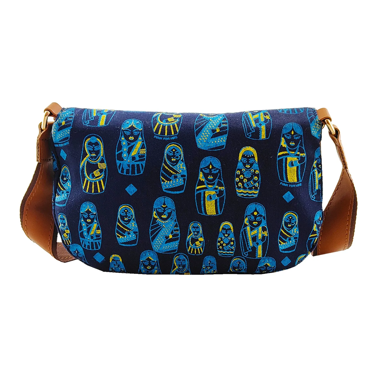 Doll  Printed  Fanny Pack  Navy