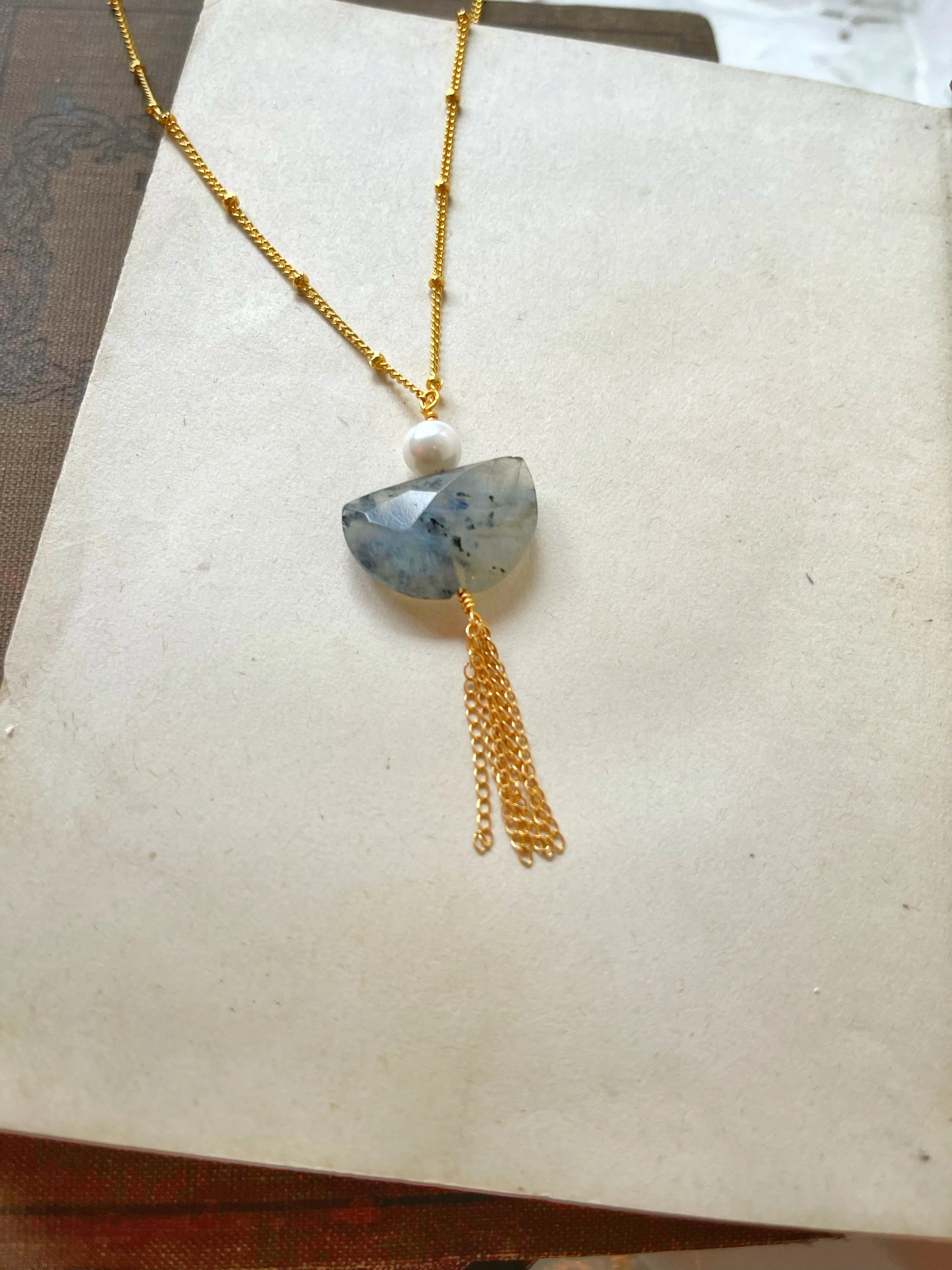 Don't Let The Haters Scare You Into Inaction Labradorite Necklace