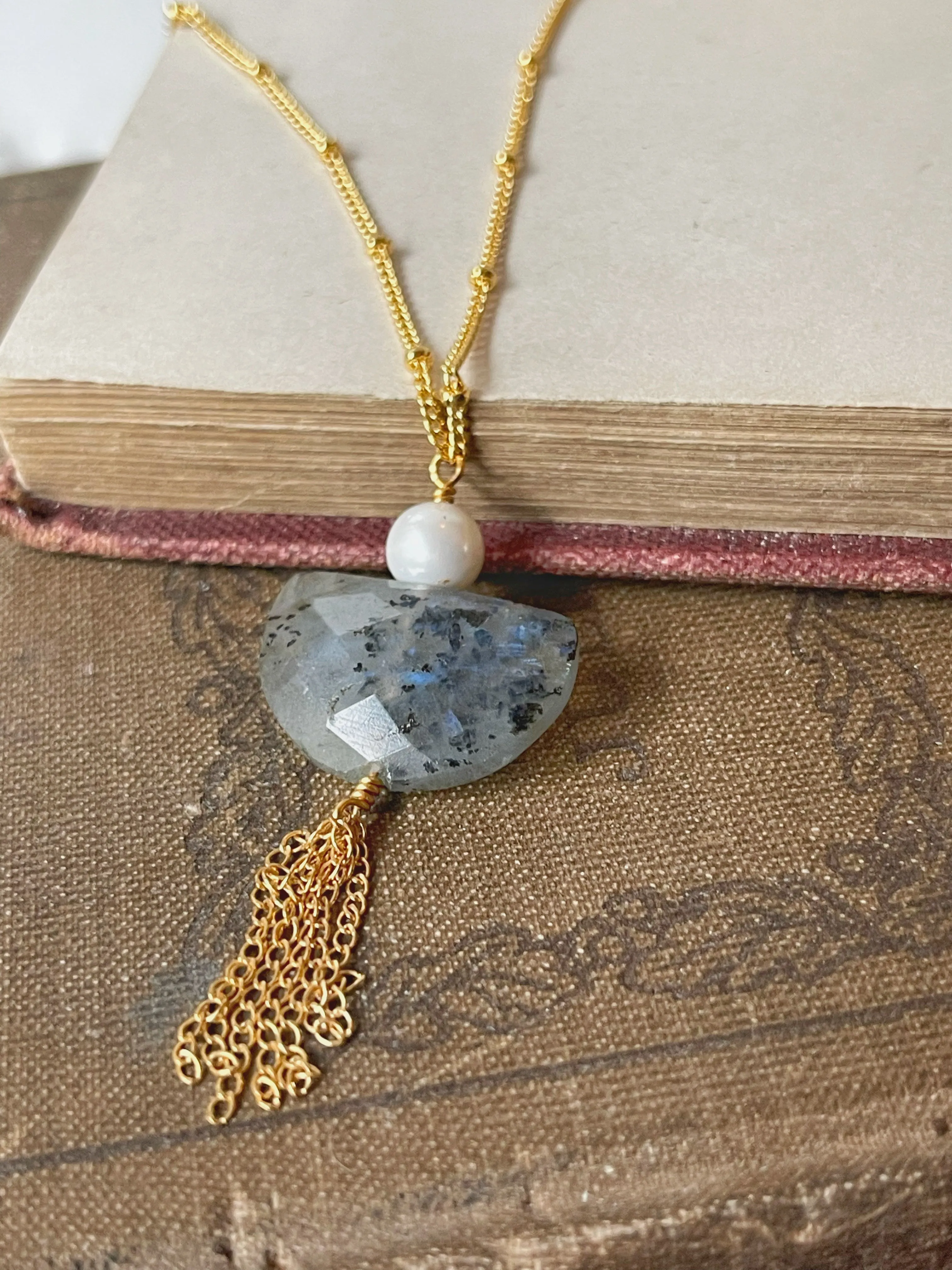 Don't Let The Haters Scare You Into Inaction Labradorite Necklace
