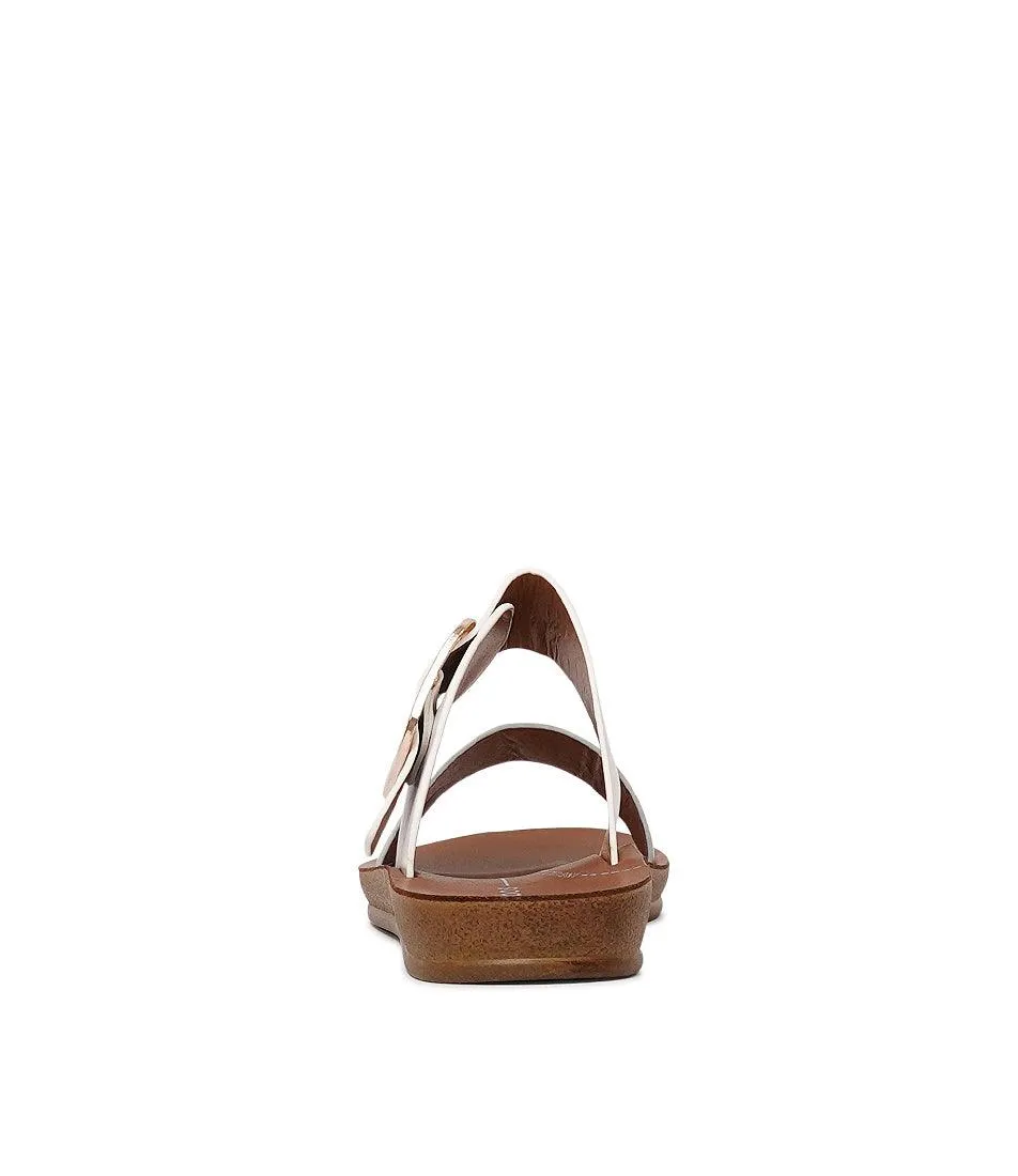 Doti Slides Silver & White