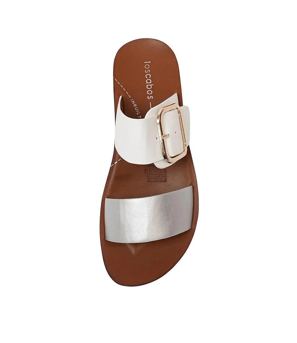 Doti Slides Silver & White