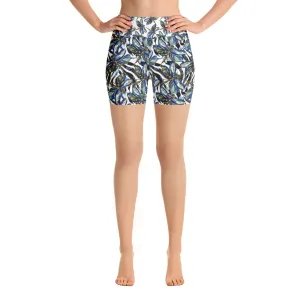 Dragonflies on Zebra - Yoga Shorts