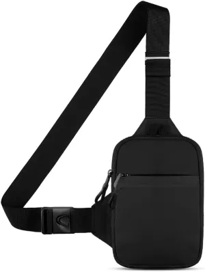 Dual Pocket Waterproof Crossbody Sling Bag, Running Workout Phone Holder