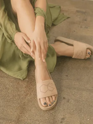 Dusty Rose Camel Slides