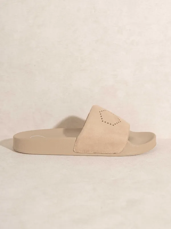 Dusty Rose Camel Slides