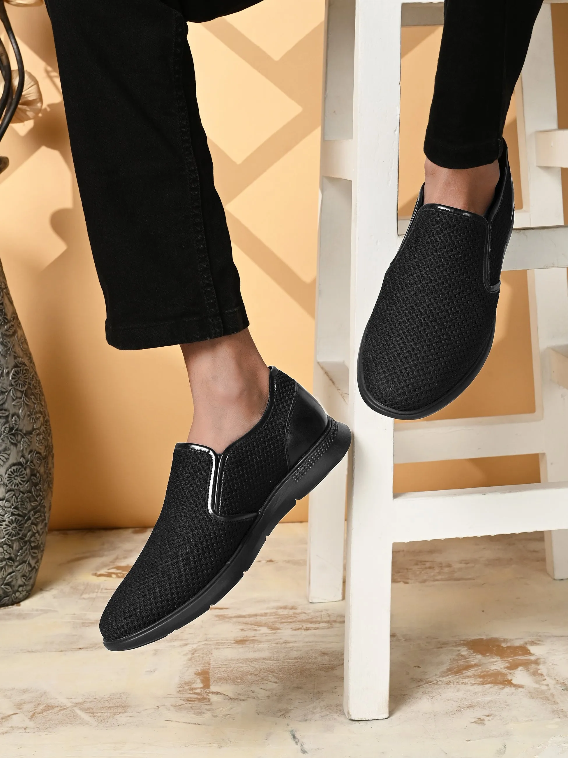 Dynamite Black Slip-On Sneakers