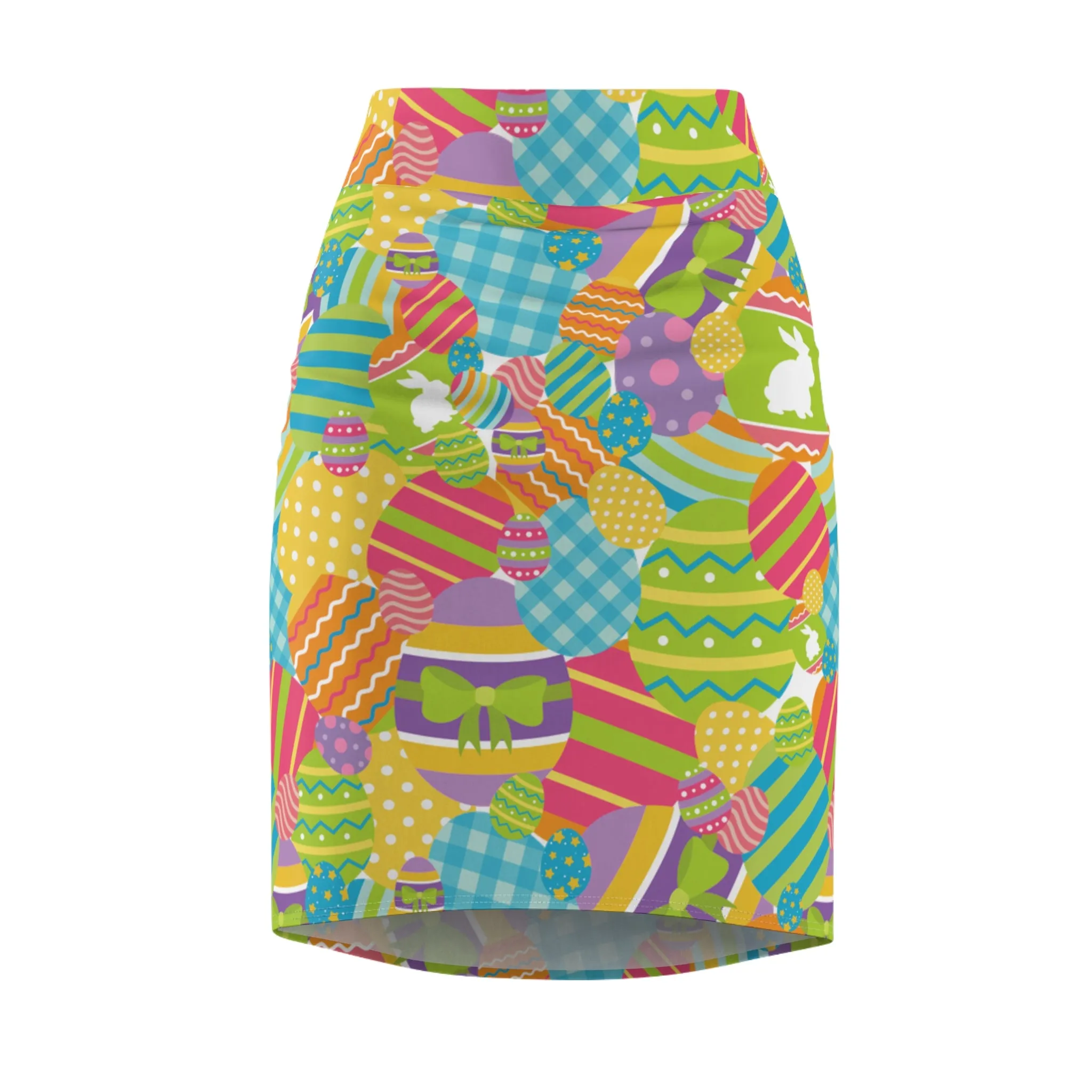 Easter Egg Colorful Womens Pencil Skirt - Saiko Studio