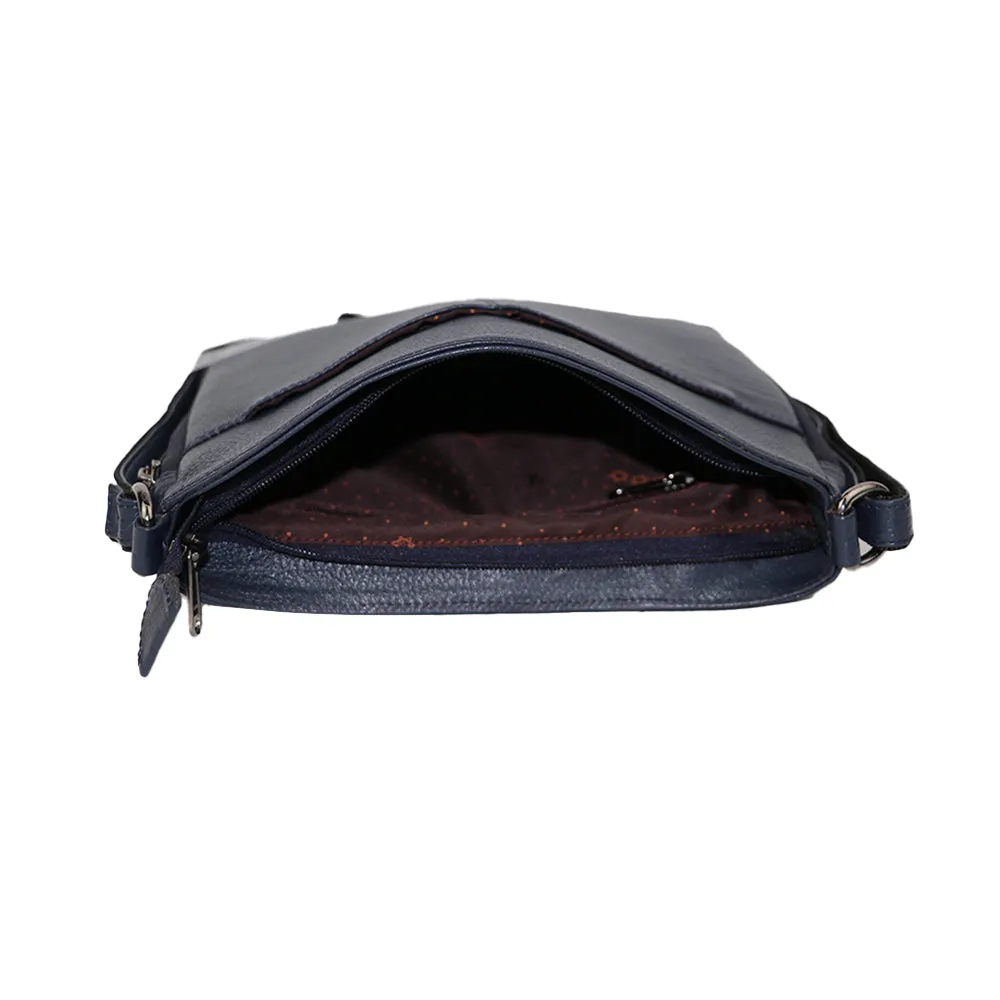 Elegant Dark Blue Sling Bag – Minimalist & Practical for Everyday Use