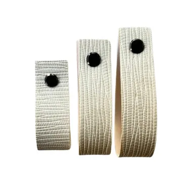 Embossed shawl cuffs in different sizes