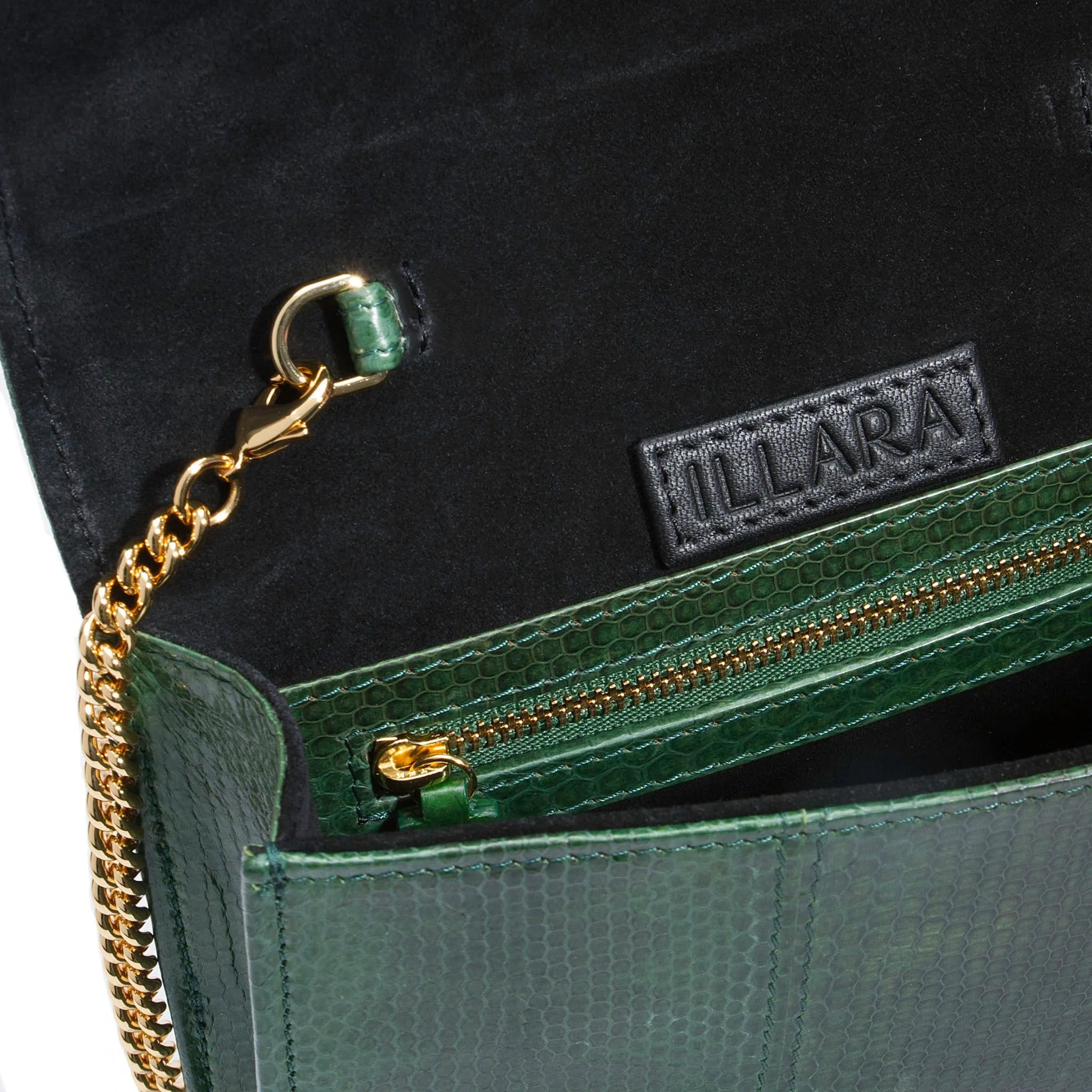 ERIKA SNAKESKIN & OSTRICH LEG CROSSBODY BAG