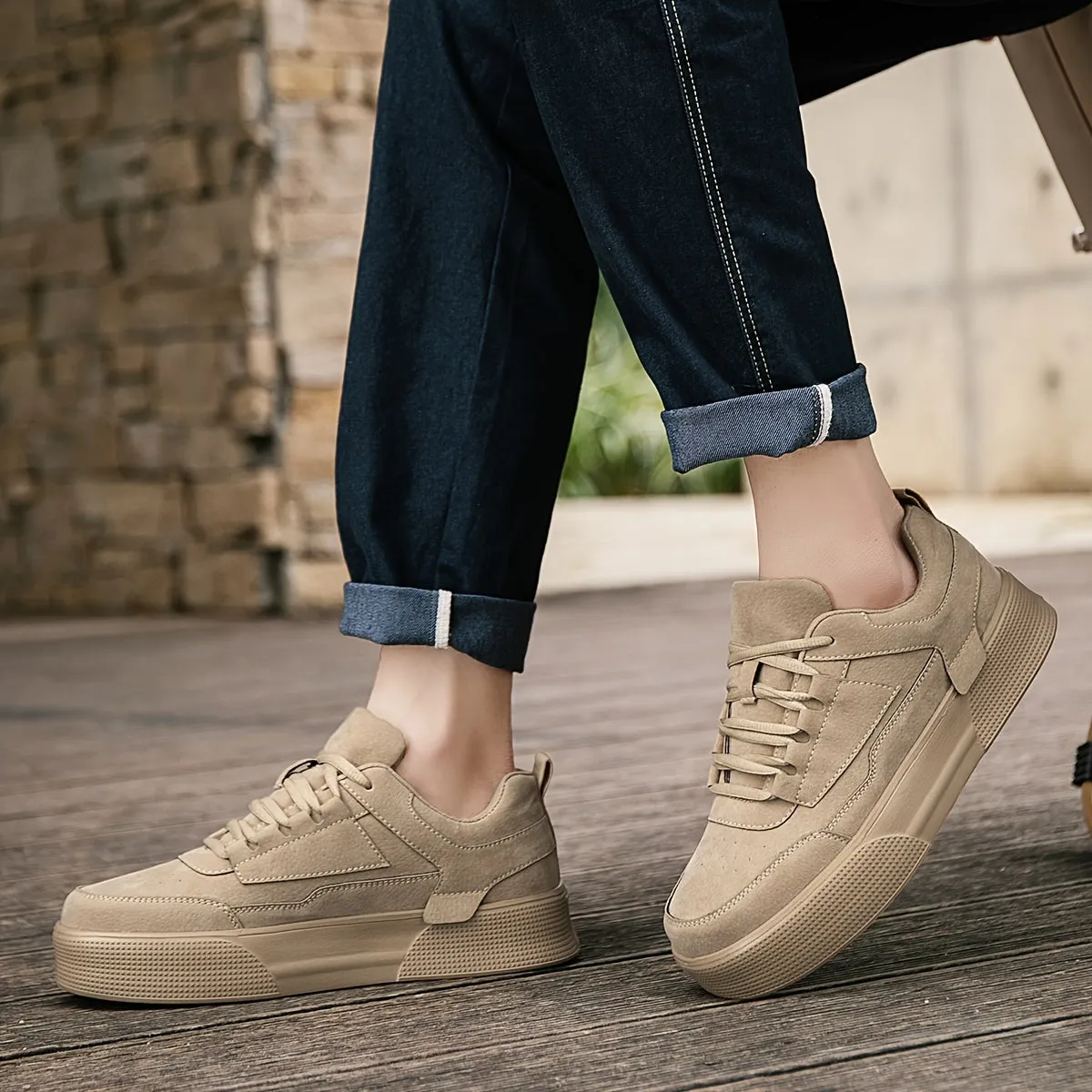 Ethan - Stylish Vintage Platform Sneakers for Men