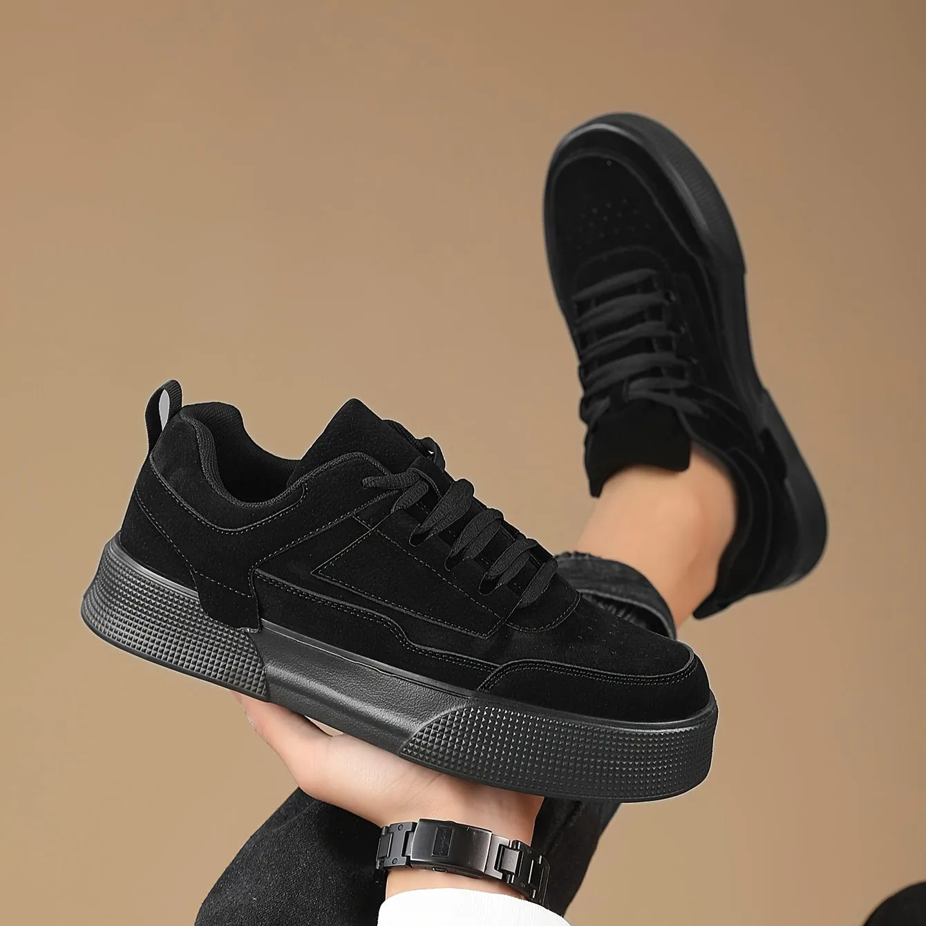 Ethan - Stylish Vintage Platform Sneakers for Men