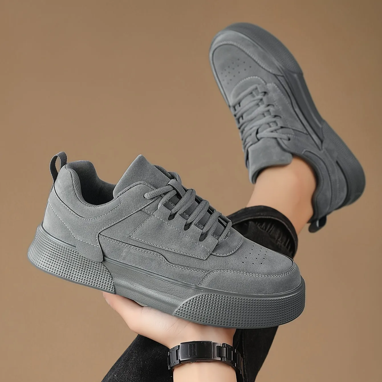 Ethan - Stylish Vintage Platform Sneakers for Men